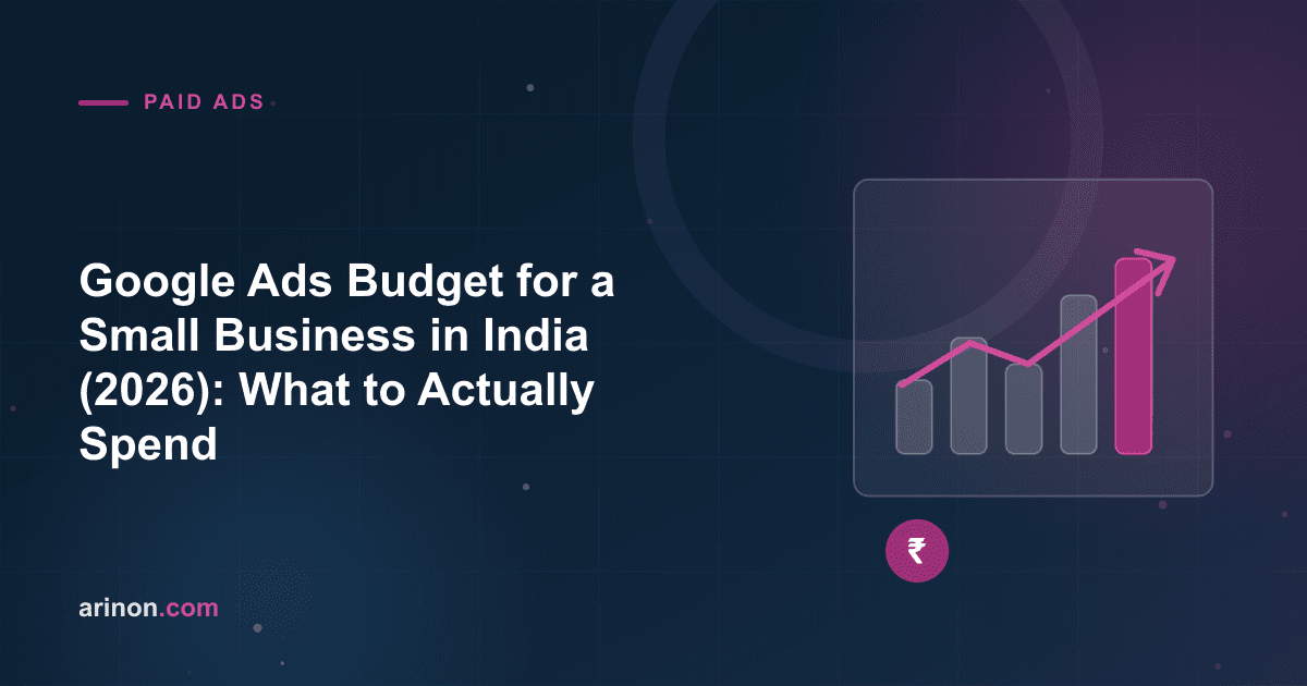 Google Ads Budget for a Small Business in India (2026): What to Actually Spend