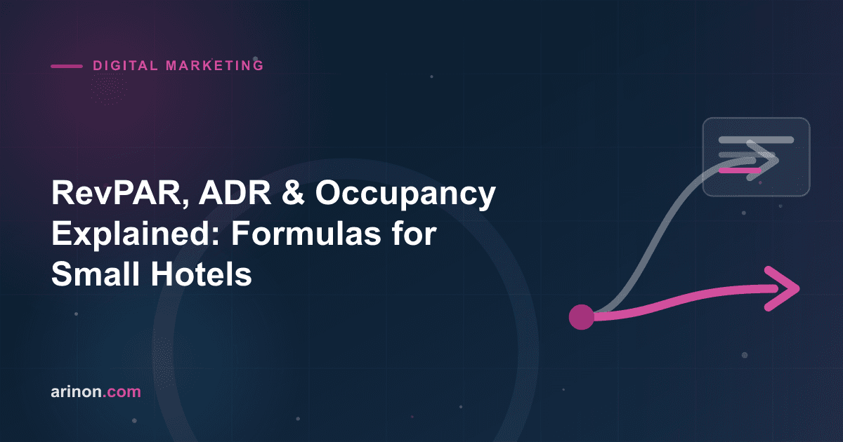 RevPAR, ADR & Occupancy Explained: Formulas for Small Hotels