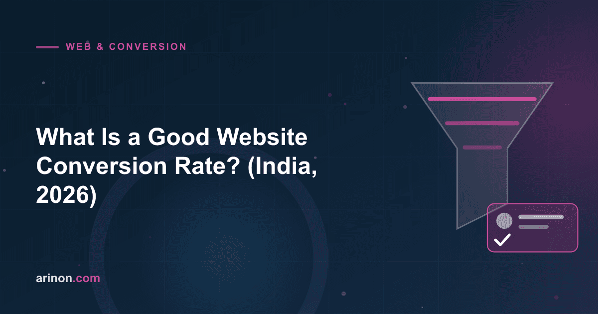 What Is a Good Website Conversion Rate? (India, 2026)