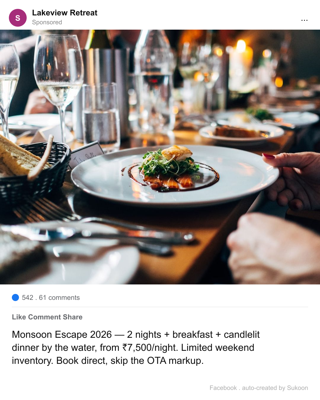 Auto-created social post