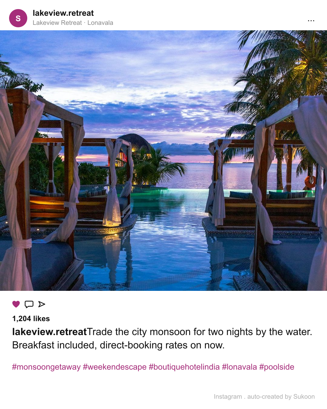 Auto-created social post
