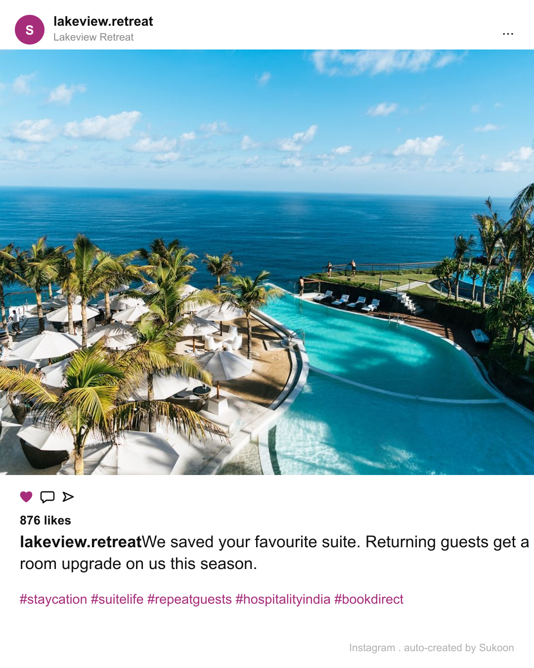 Auto-created social post